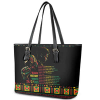 When I'm Born I'm Black Leather Tote Bag Black History Black Month - Wonder Print Shop