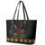 When I'm Born I'm Black Leather Tote Bag Black History Black Month - Wonder Print Shop