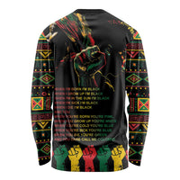 When I'm Born I'm Black Long Sleeve Shirt Black History Black Month - Wonder Print Shop