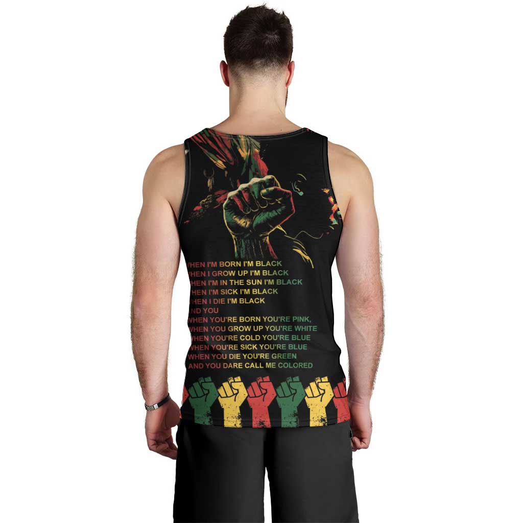 When I'm Born I'm Black Men Tank Top Black History Black Month - Wonder Print Shop