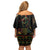 When I'm Born I'm Black Off Shoulder Short Dress Black History Black Month - Wonder Print Shop