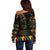 When I'm Born I'm Black Off Shoulder Sweater Black History Black Month - Wonder Print Shop