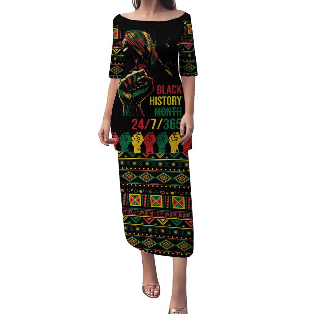 When I'm Born I'm Black Puletasi Black History Black Month - Wonder Print Shop