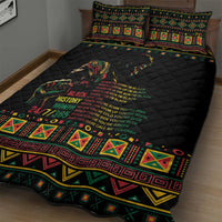 When I'm Born I'm Black Quilt Bed Set Black History Black Month - Wonder Print Shop