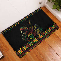 When I'm Born I'm Black Rubber Doormat Black History Black Month - Wonder Print Shop