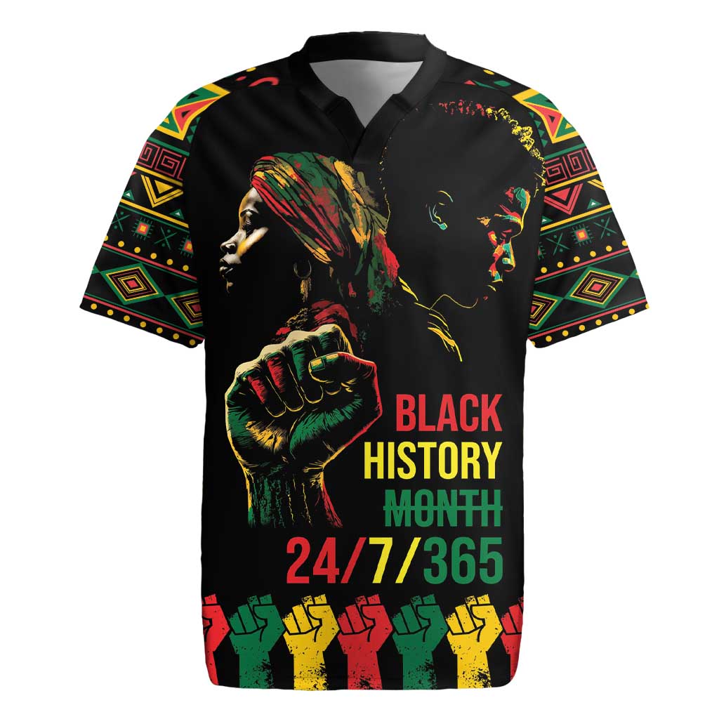 When I'm Born I'm Black Rugby Jersey Black History Black Month - Wonder Print Shop