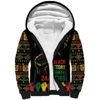 When I'm Born I'm Black Sherpa Hoodie Black History Black Month - Wonder Print Shop