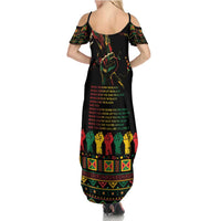 When I'm Born I'm Black Summer Maxi Dress Black History Black Month - Wonder Print Shop