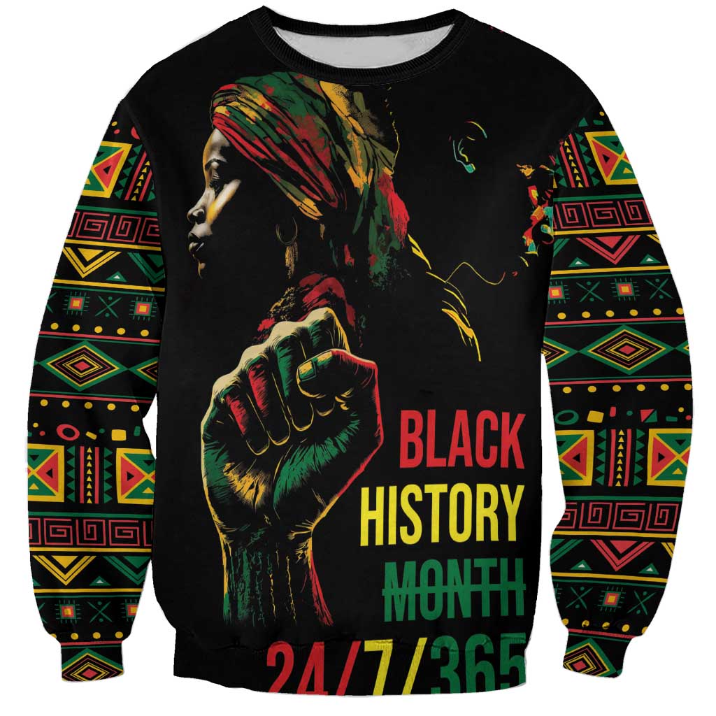 When I'm Born I'm Black Sweatshirt Black History Black Month - Wonder Print Shop