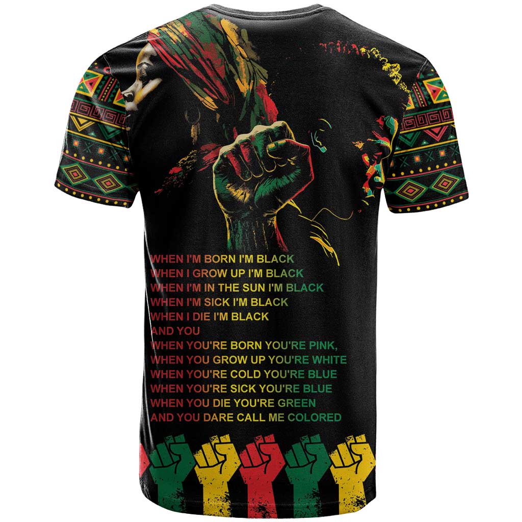 When I'm Born I'm Black T Shirt Black History Black Month - Wonder Print Shop