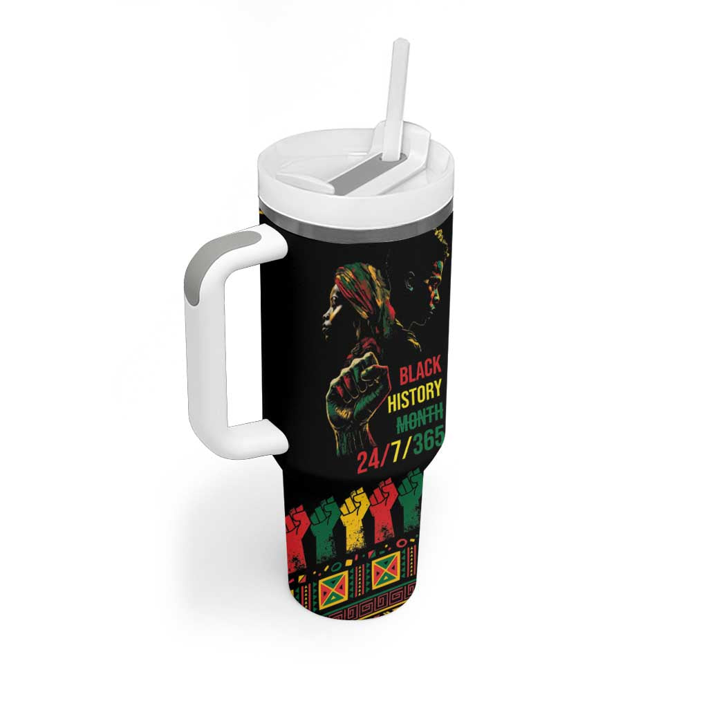 When I'm Born I'm Black Tumbler With Handle Black History Black Month - Wonder Print Shop