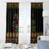 When I'm Born I'm Black Window Curtain Black History Black Month - Wonder Print Shop