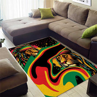 Rastafarian Lion Proud of Jamaica Area Rug Reggae My Soul LT9 - Wonder Print Shop