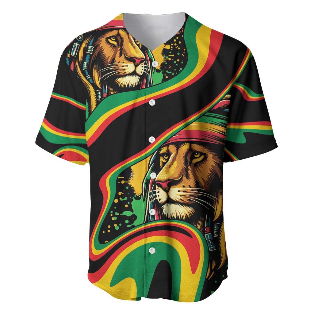 Rastafarian Lion Proud of Jamaica Baseball Jersey Reggae My Soul LT9 - Wonder Print Shop