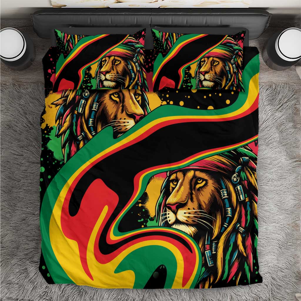 Rastafarian Lion Proud of Jamaica Bedding Set Reggae My Soul LT9 - Wonder Print Shop