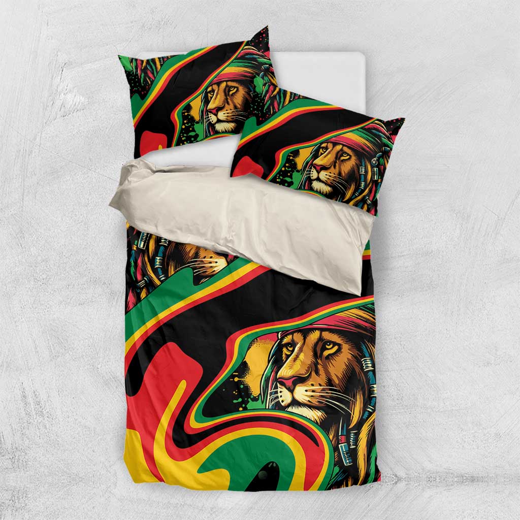 Rastafarian Lion Proud of Jamaica Bedding Set Reggae My Soul LT9 - Wonder Print Shop