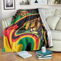 Rastafarian Lion Proud of Jamaica Blanket Reggae My Soul