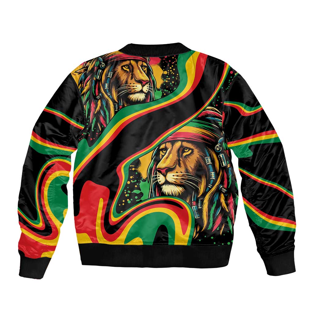Rastafarian Lion Proud of Jamaica Bomber Jacket Reggae My Soul LT9 - Wonder Print Shop