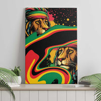 Rastafarian Lion Proud of Jamaica Canvas Wall Art Reggae My Soul LT9 - Wonder Print Shop