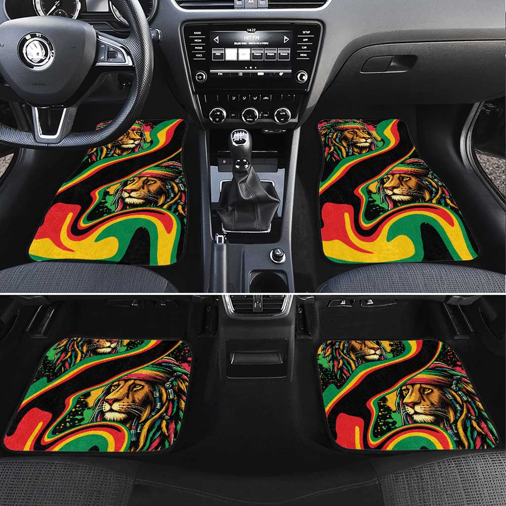 Rastafarian Lion Proud of Jamaica Car Mats Reggae My Soul LT9 - Wonder Print Shop