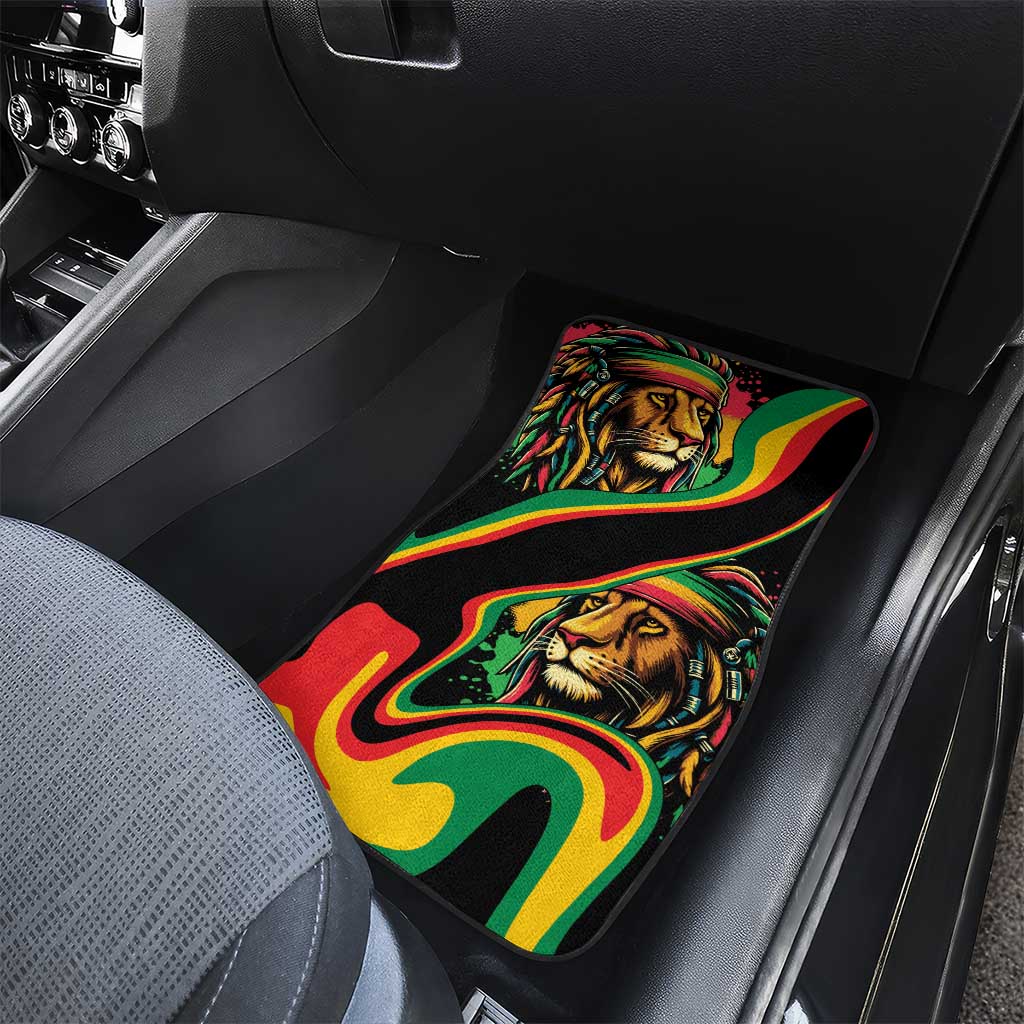 Rastafarian Lion Proud of Jamaica Car Mats Reggae My Soul LT9 - Wonder Print Shop