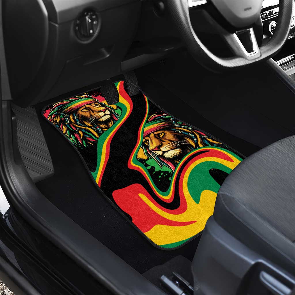 Rastafarian Lion Proud of Jamaica Car Mats Reggae My Soul LT9 - Wonder Print Shop