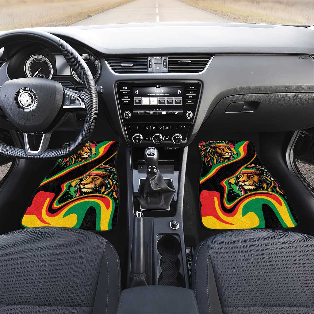 Rastafarian Lion Proud of Jamaica Car Mats Reggae My Soul LT9 - Wonder Print Shop