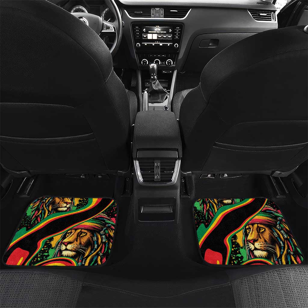 Rastafarian Lion Proud of Jamaica Car Mats Reggae My Soul LT9 - Wonder Print Shop