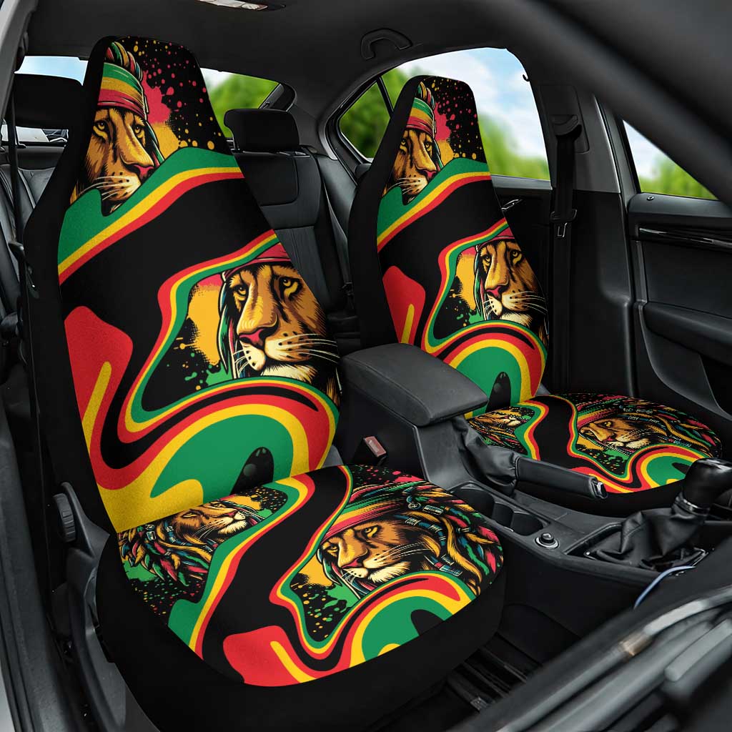 Rastafarian Lion Proud of Jamaica Car Seat Cover Reggae My Soul LT9 - Wonder Print Shop