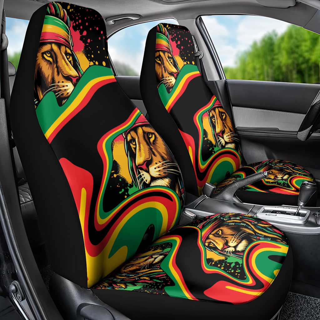 Rastafarian Lion Proud of Jamaica Car Seat Cover Reggae My Soul LT9 - Wonder Print Shop