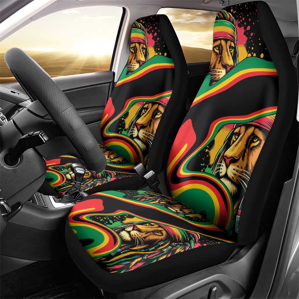 Rastafarian Lion Proud of Jamaica Car Seat Cover Reggae My Soul LT9 - Wonder Print Shop