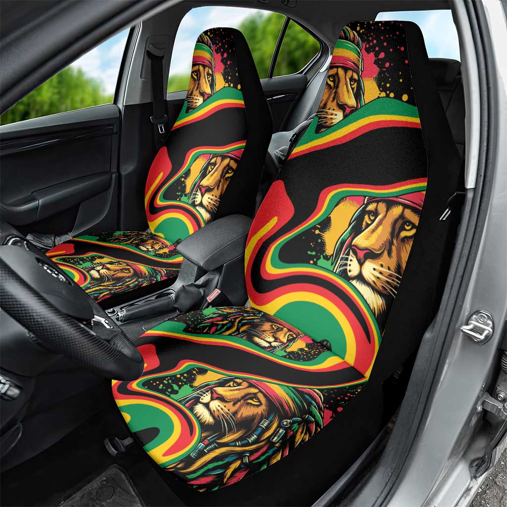 Rastafarian Lion Proud of Jamaica Car Seat Cover Reggae My Soul LT9 - Wonder Print Shop