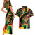 Rastafarian Lion Proud of Jamaica Couples Matching Short Sleeve Bodycon Dress and Hawaiian Shirt Reggae My Soul LT9 - Wonder Print Shop