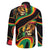 Rastafarian Lion Proud of Jamaica Family Matching Off The Shoulder Long Sleeve Dress and Hawaiian Shirt Reggae My Soul - Wonder Print Shop