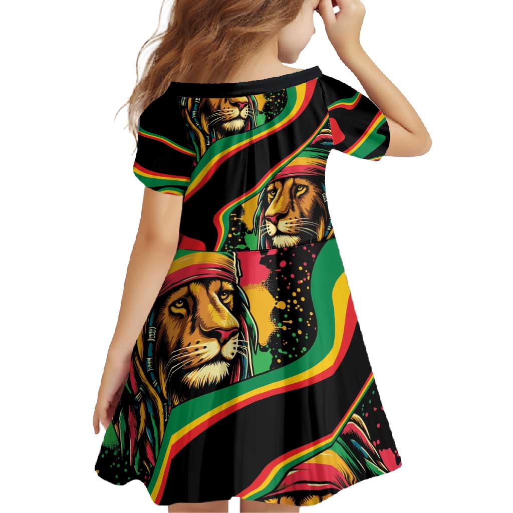 Rastafarian Lion Proud of Jamaica Family Matching Tank Maxi Dress and Hawaiian Shirt Reggae My Soul - Wonder Print Shop