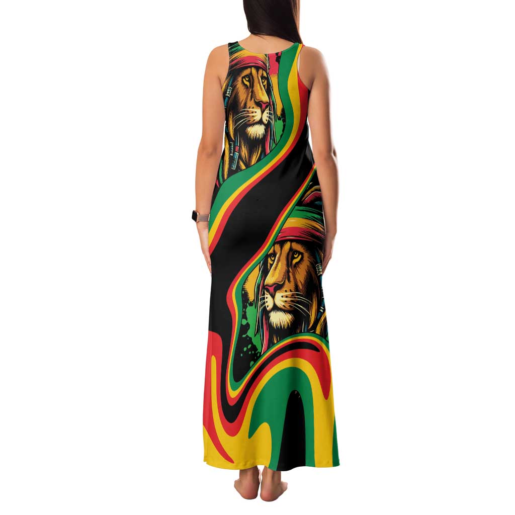 Rastafarian Lion Proud of Jamaica Family Matching Tank Maxi Dress and Hawaiian Shirt Reggae My Soul - Wonder Print Shop