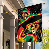 Rastafarian Lion Proud of Jamaica Garden Flag Reggae My Soul - Wonder Print Shop