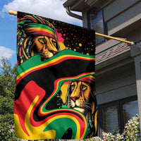 Rastafarian Lion Proud of Jamaica Garden Flag Reggae My Soul - Wonder Print Shop