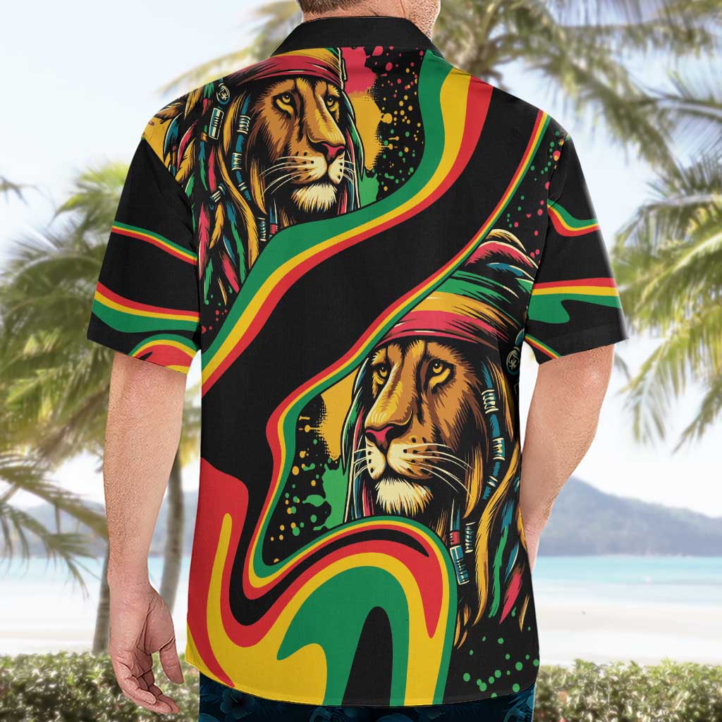 Rastafarian Lion Proud of Jamaica Hawaiian Shirt Reggae My Soul - Wonder Print Shop