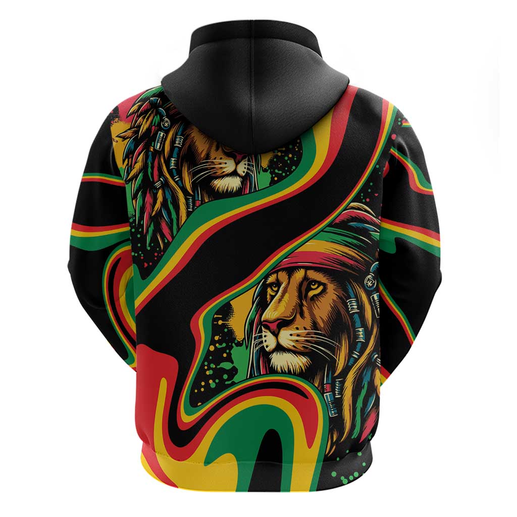 Rastafarian Lion Proud of Jamaica Hoodie Reggae My Soul - Wonder Print Shop