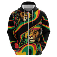 Rastafarian Lion Proud of Jamaica Hoodie Reggae My Soul - Wonder Print Shop