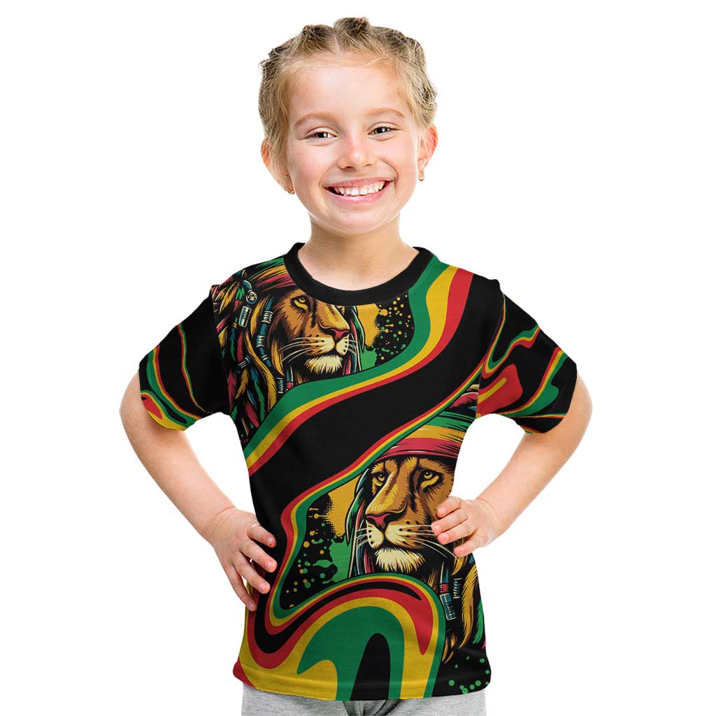 Rastafarian Lion Proud of Jamaica Kid T Shirt Reggae My Soul - Wonder Print Shop