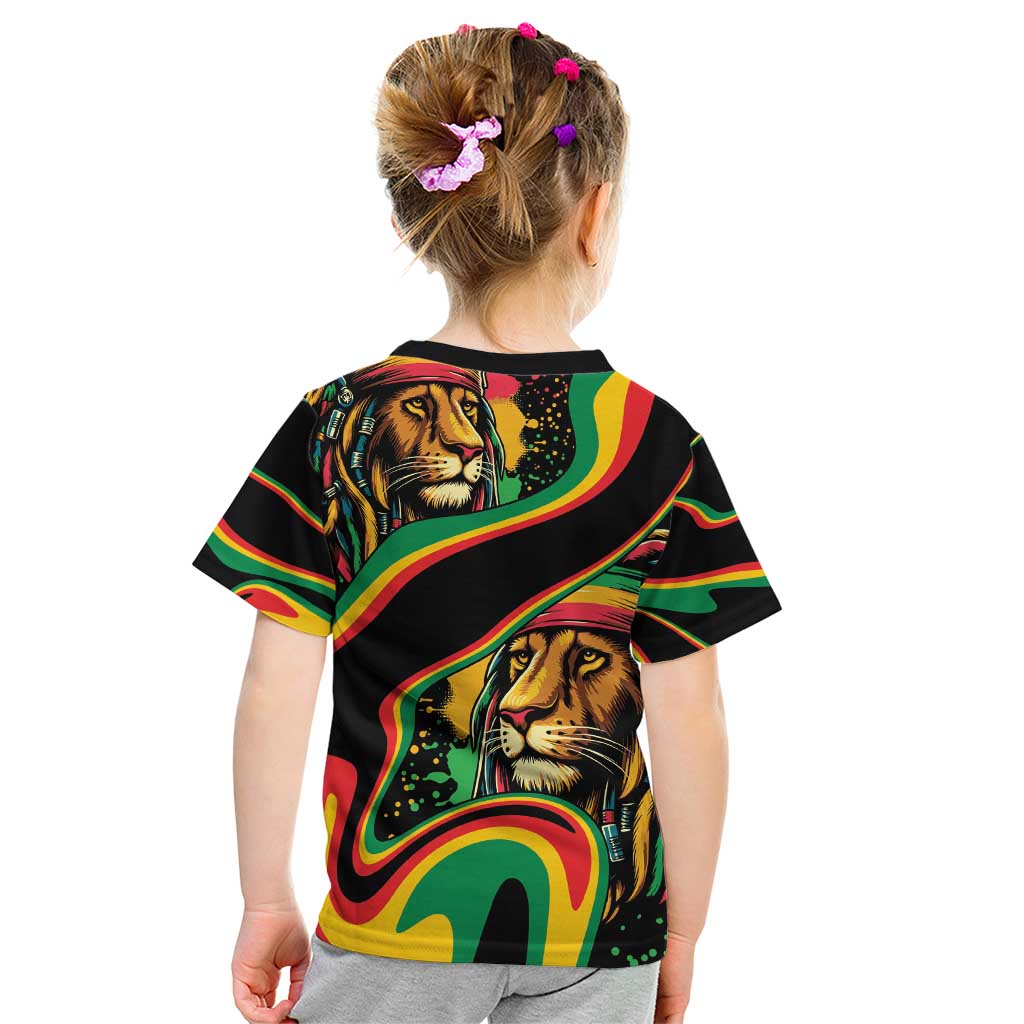 Rastafarian Lion Proud of Jamaica Kid T Shirt Reggae My Soul - Wonder Print Shop