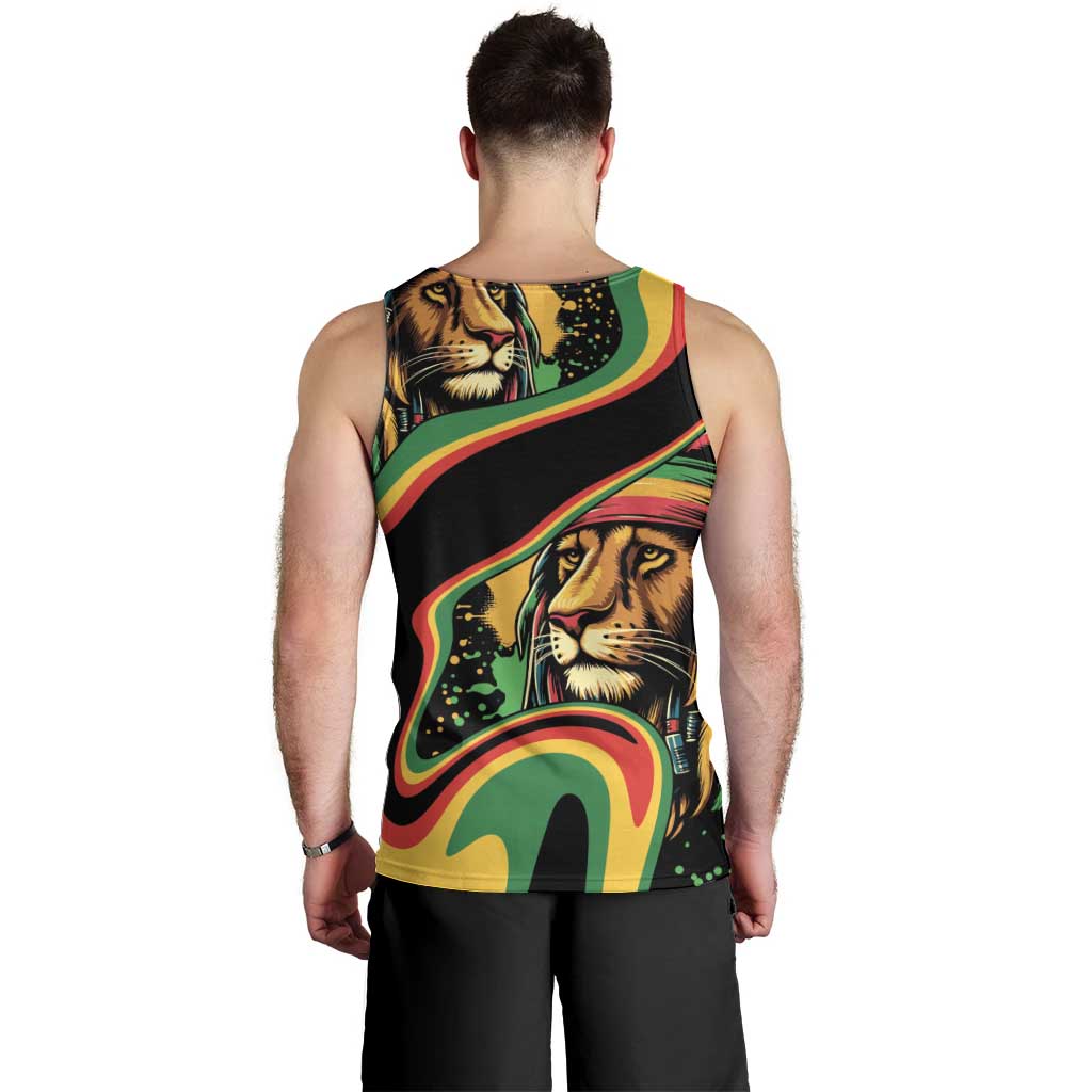 Rastafarian Lion Proud of Jamaica Men Tank Top Reggae My Soul - Wonder Print Shop