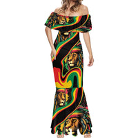 Rastafarian Lion Proud of Jamaica Mermaid Dress Reggae My Soul - Wonder Print Shop