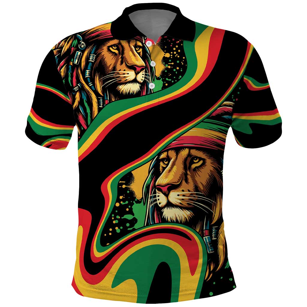 Rastafarian Lion Proud of Jamaica Polo Shirt Reggae My Soul - Wonder Print Shop