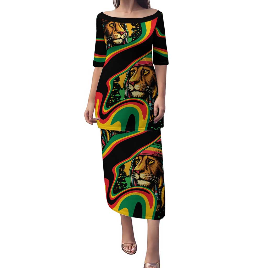 Rastafarian Lion Proud of Jamaica Puletasi Reggae My Soul - Wonder Print Shop