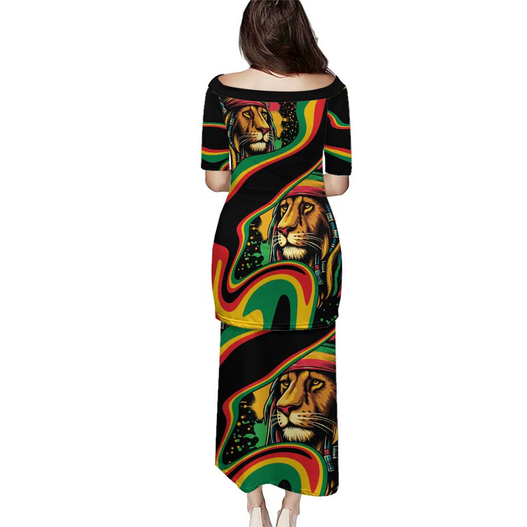 Rastafarian Lion Proud of Jamaica Puletasi Reggae My Soul - Wonder Print Shop