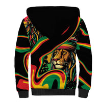Rastafarian Lion Proud of Jamaica Sherpa Hoodie Reggae My Soul - Wonder Print Shop