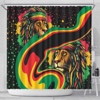 Rastafarian Lion Proud of Jamaica Shower Curtain Reggae My Soul